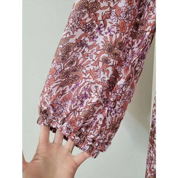 J crew Sweetheart long-sleeve midi dress in fete floral Sz 16 NWT $268 - Picture 5 of 12